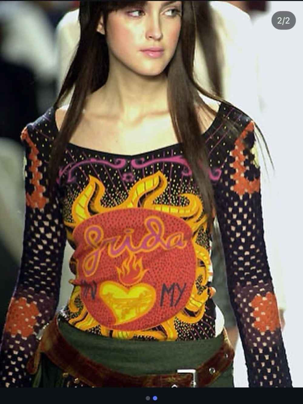 Rare Custo Barcelona runway Y2K top